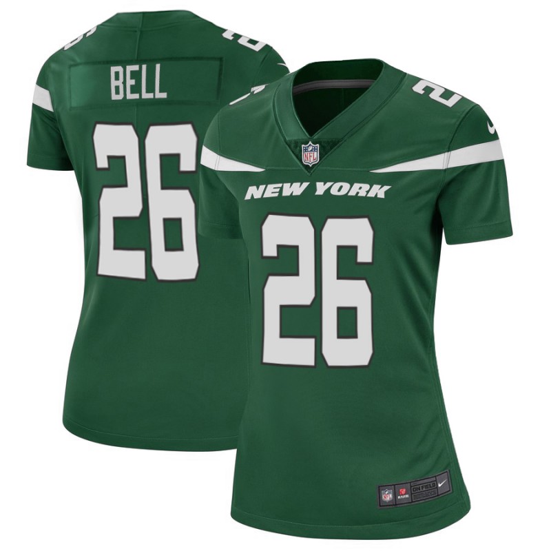 Women's New York Jets #26 Le'Veon Bell 2019 Green Vapor Untouchable Limited Stitched NFL Jersey(Run Small)